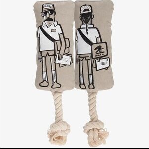 Mail Carrier Dog Toys with Rope